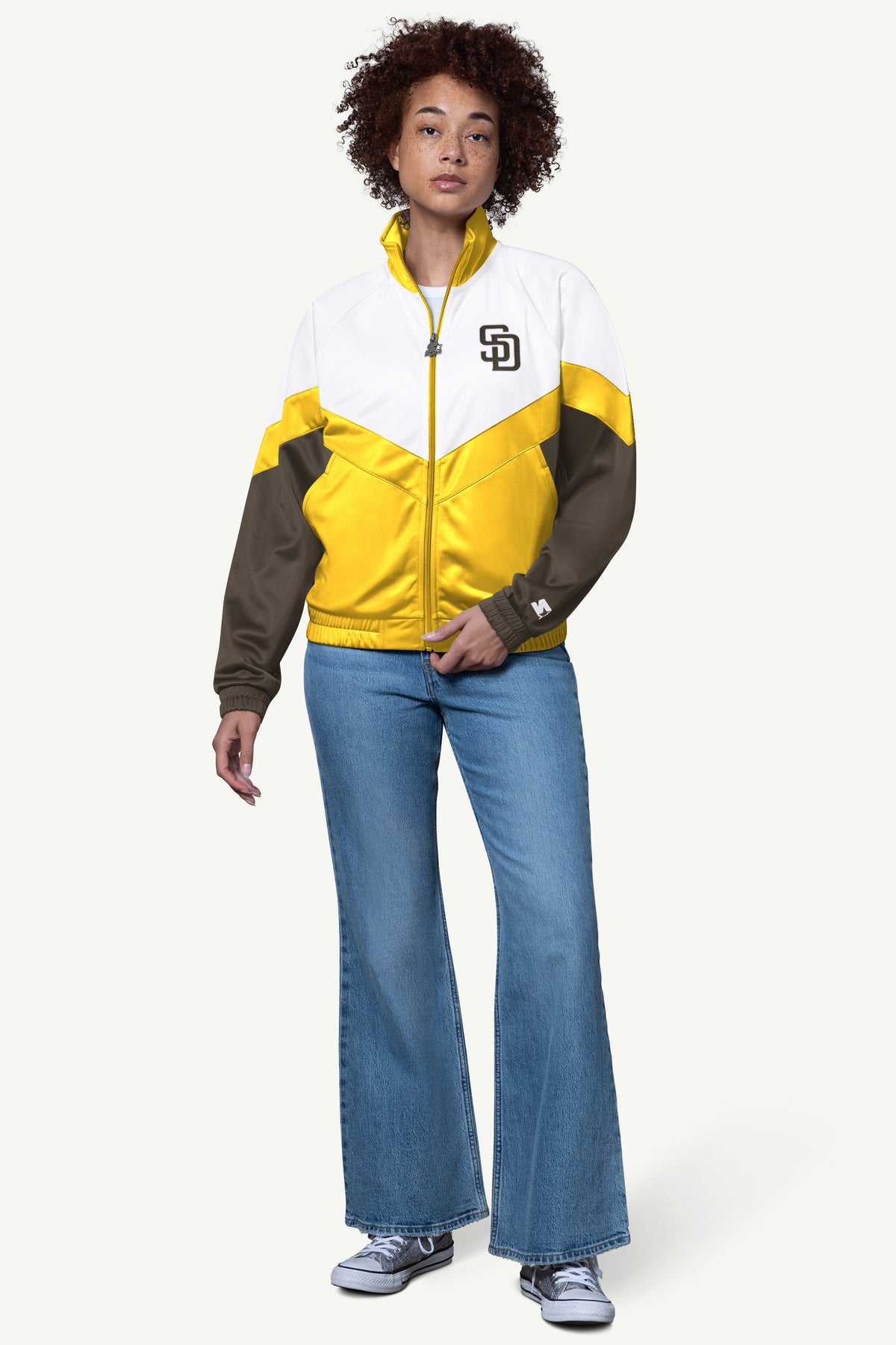 Starter Popular / WOMENS SAN DIEGO PADRES TEAMWORK TRACK JACKET