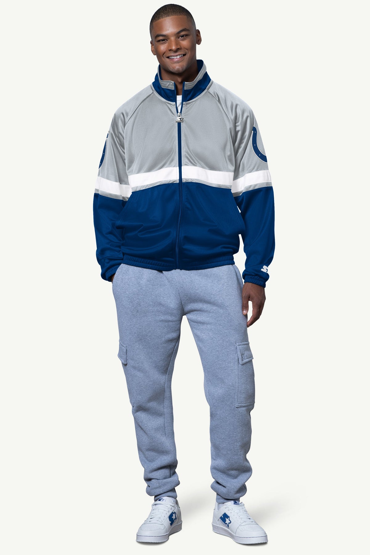 Starter Signature / MENS INDIANAPOLIS COLTS VETERAN TRACK JACKET
