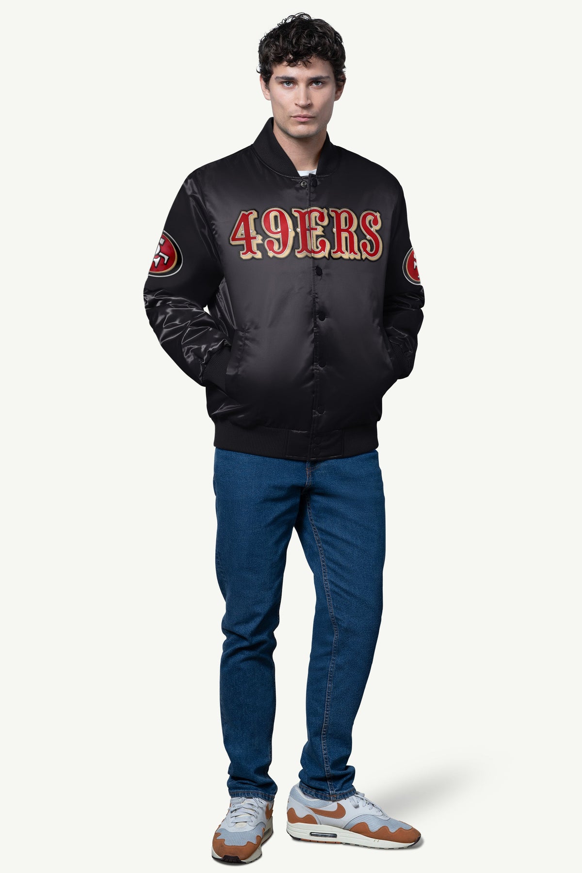 Starter Special Offer / MENS SAN FRANCISCO 49ERS SATIN VARSITY JACKET