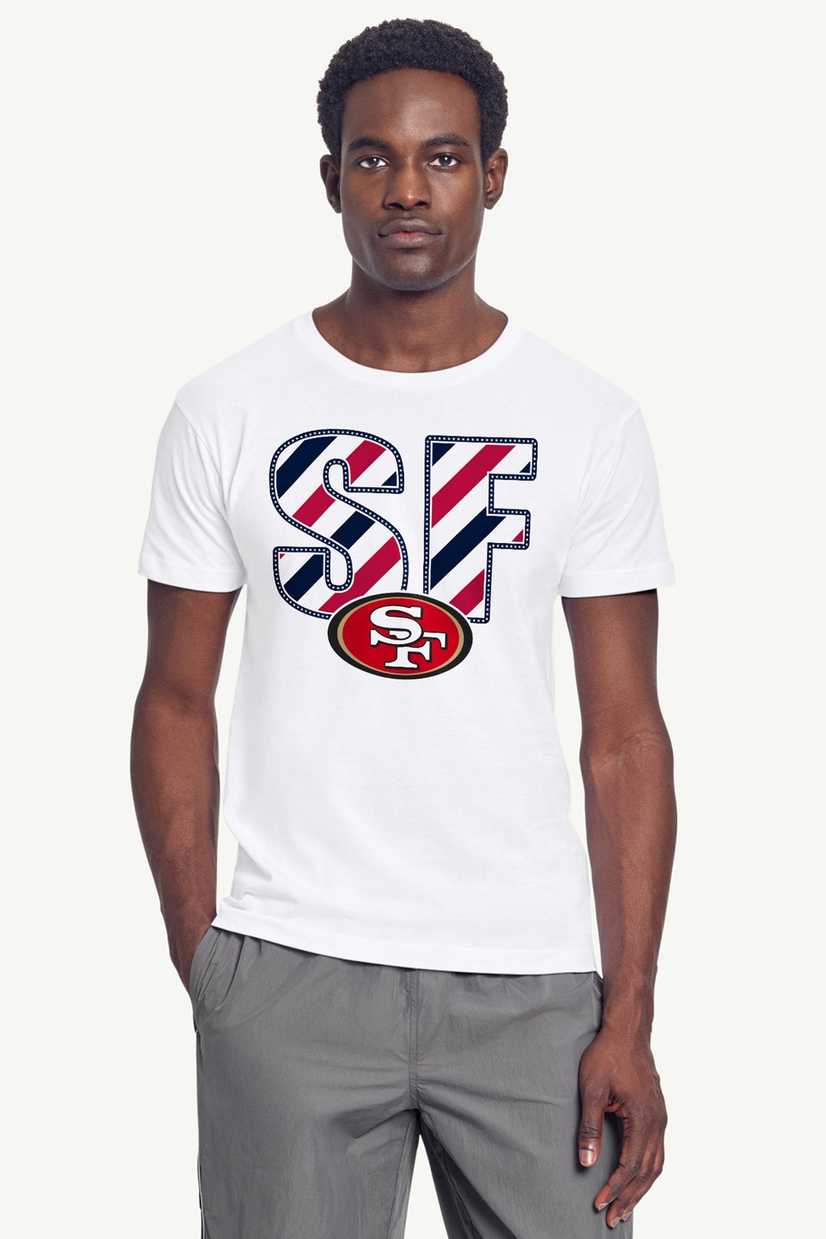 Starter Recommended / MENS SAN FRANCISCO 49ERS STARS AND STRIPES T SHIRT
