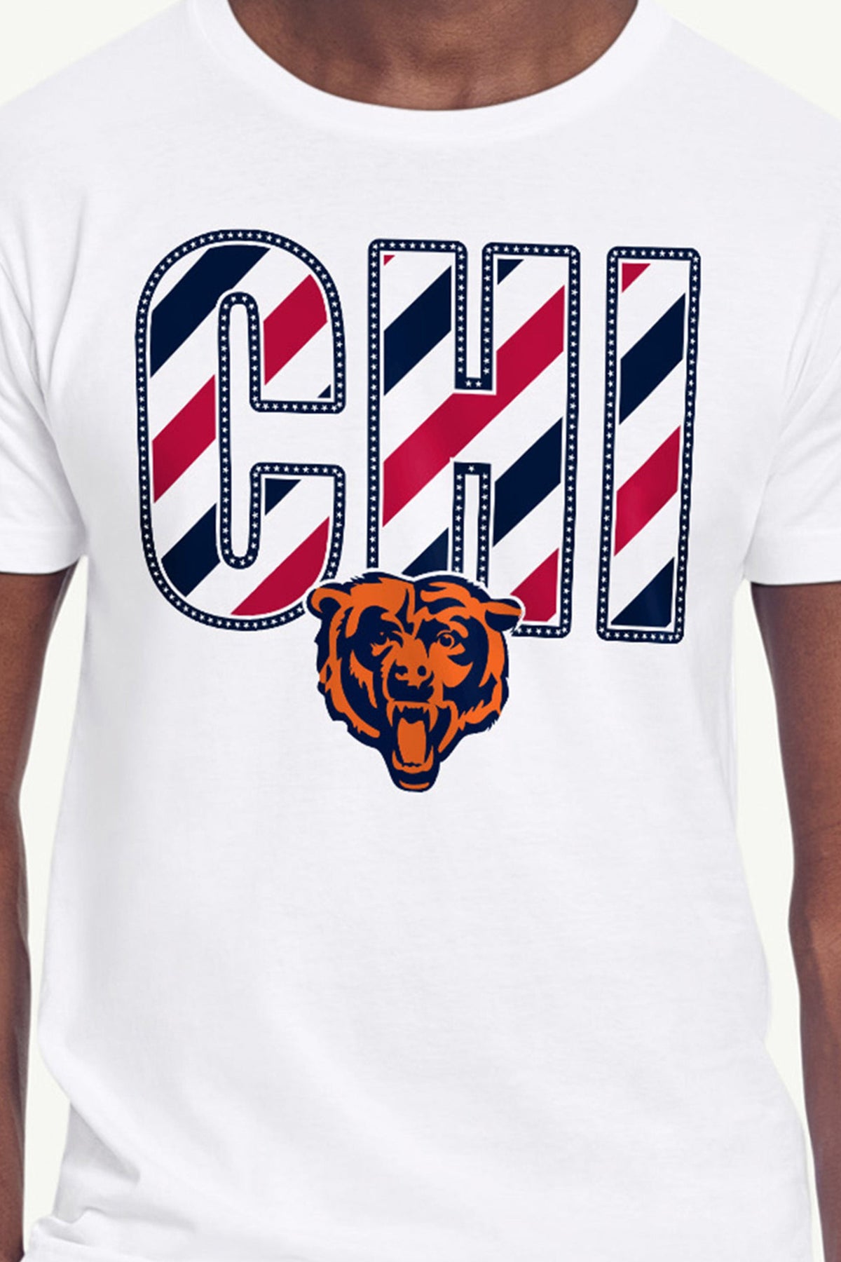 Starter Customer Favorite / MENS CHICAGO BEARS STARS AND STRIPES T SHIRT