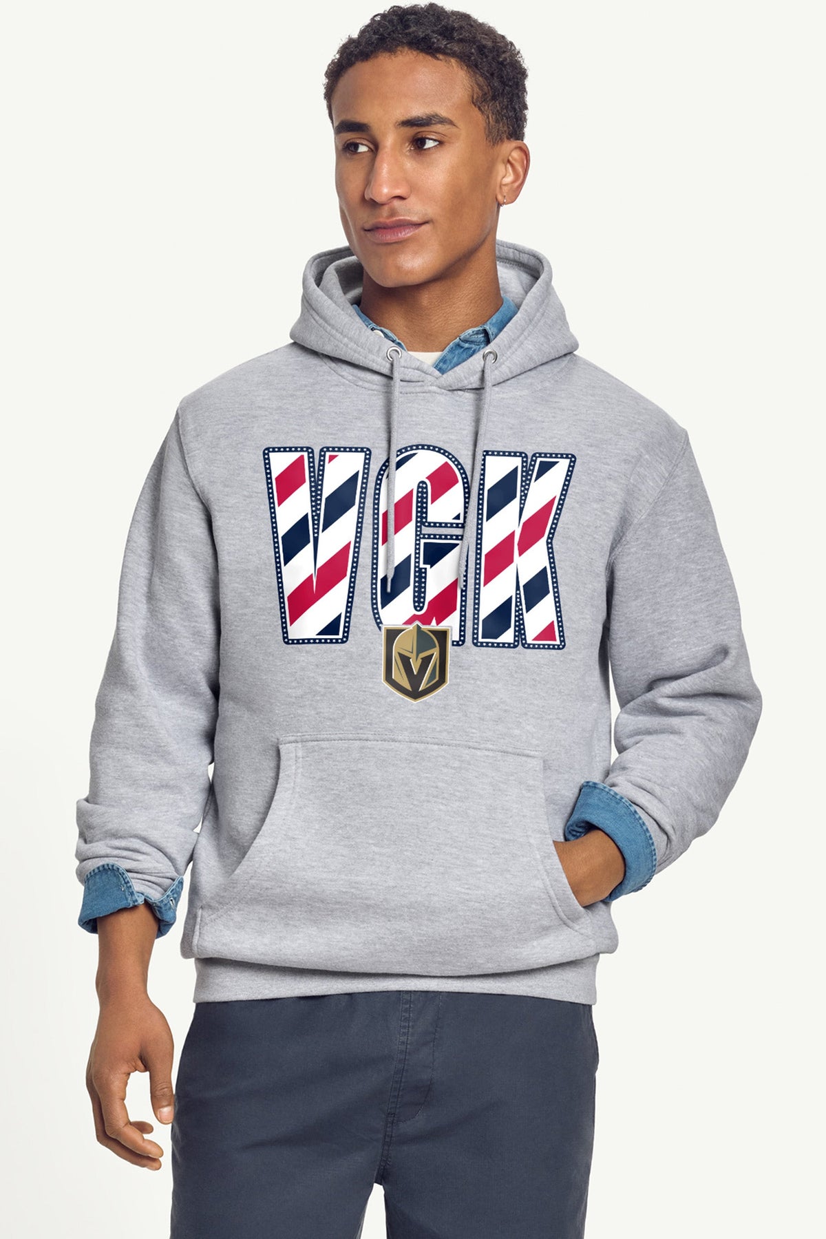 Starter Trusted / MENS VEGAS GOLDEN KNIGHTS STARS AND STRIPES HOODIE