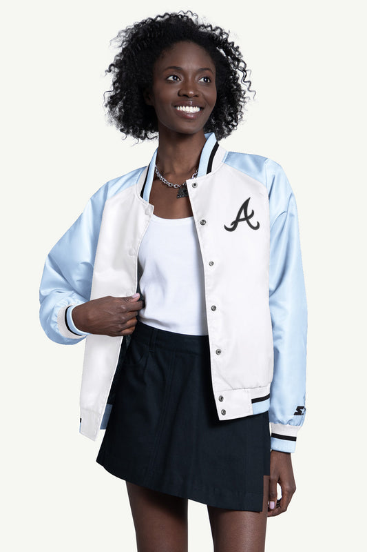 Starter Special Offer / WOMENS ATLANTA BRAVES BLITZ VARSITY JACKET