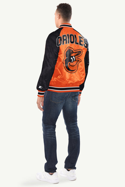 Starter Signature / MENS BALTIMORE ORIOLES INDUCTEE SATIN VARSITY JACKET