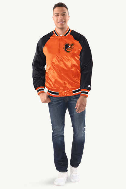 Starter Signature / MENS BALTIMORE ORIOLES INDUCTEE SATIN VARSITY JACKET