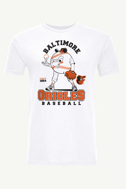 Starter Hot Sale / MENS BALTIMORE ORIOLES BASEBALL CHARACTER SHORT SLEEVE T SHIRT