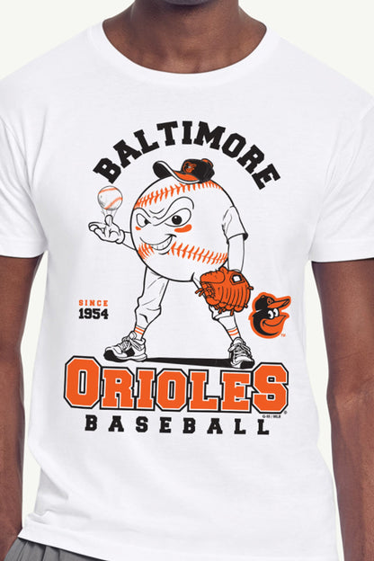 Starter Hot Sale / MENS BALTIMORE ORIOLES BASEBALL CHARACTER SHORT SLEEVE T SHIRT