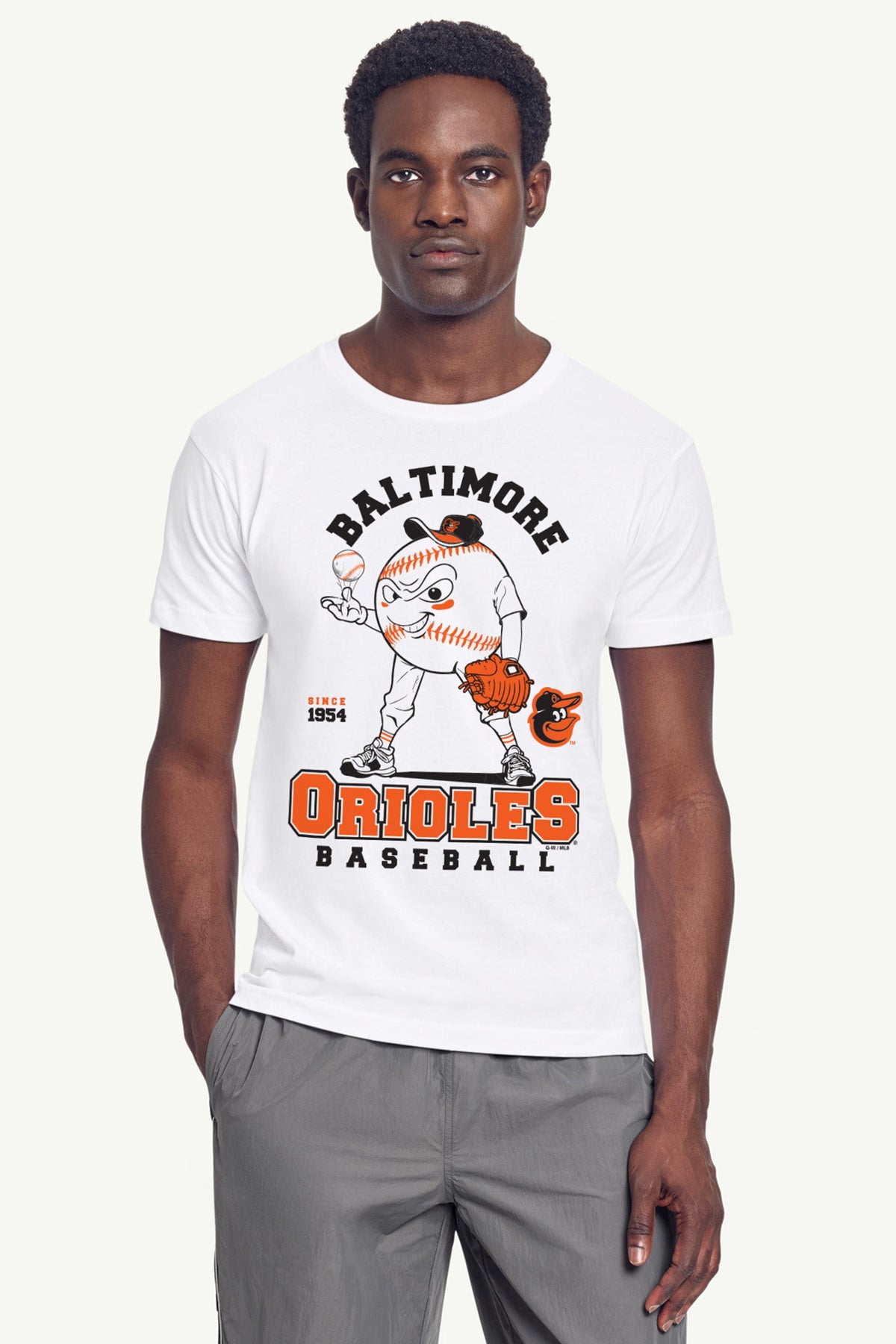 Starter Hot Sale / MENS BALTIMORE ORIOLES BASEBALL CHARACTER SHORT SLEEVE T SHIRT