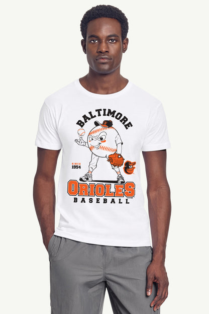 Starter Hot Sale / MENS BALTIMORE ORIOLES BASEBALL CHARACTER SHORT SLEEVE T SHIRT