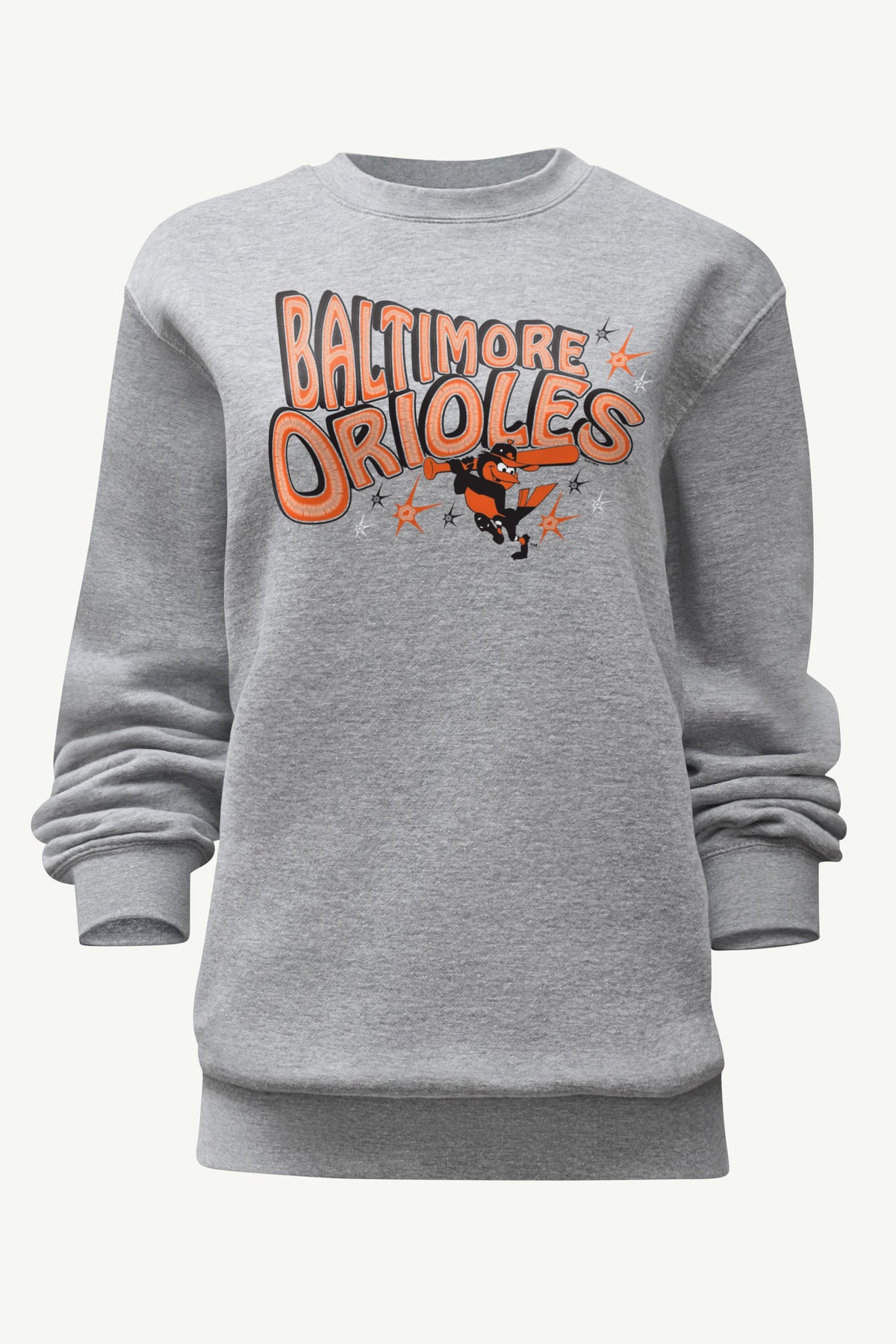 Starter Discount / WOMENS BALTIMORE ORIOLES FIREWORKS SWEATSHIRT