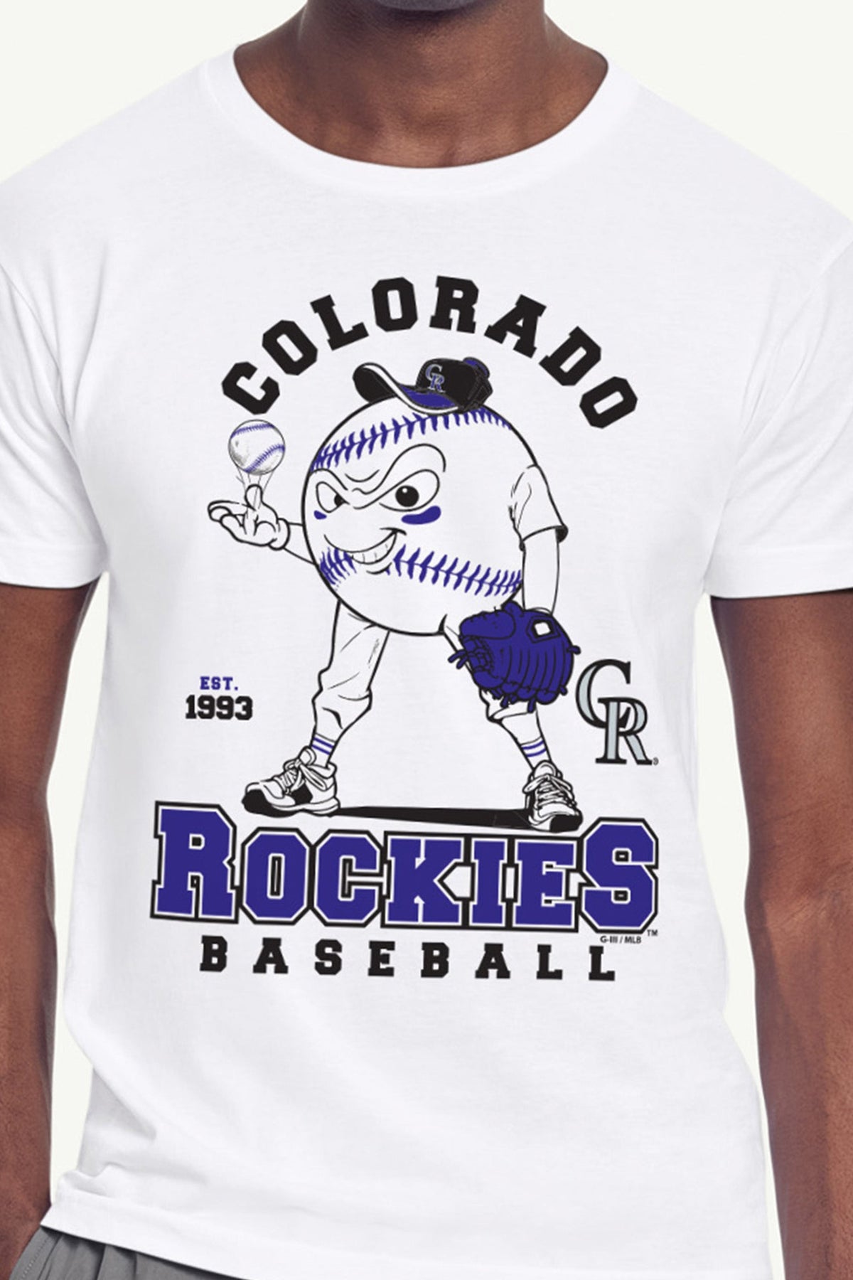 Starter Everyday / MENS COLORADO ROCKIES BASEBALL CHARACTER SHORT SLEEVE T SHIRT