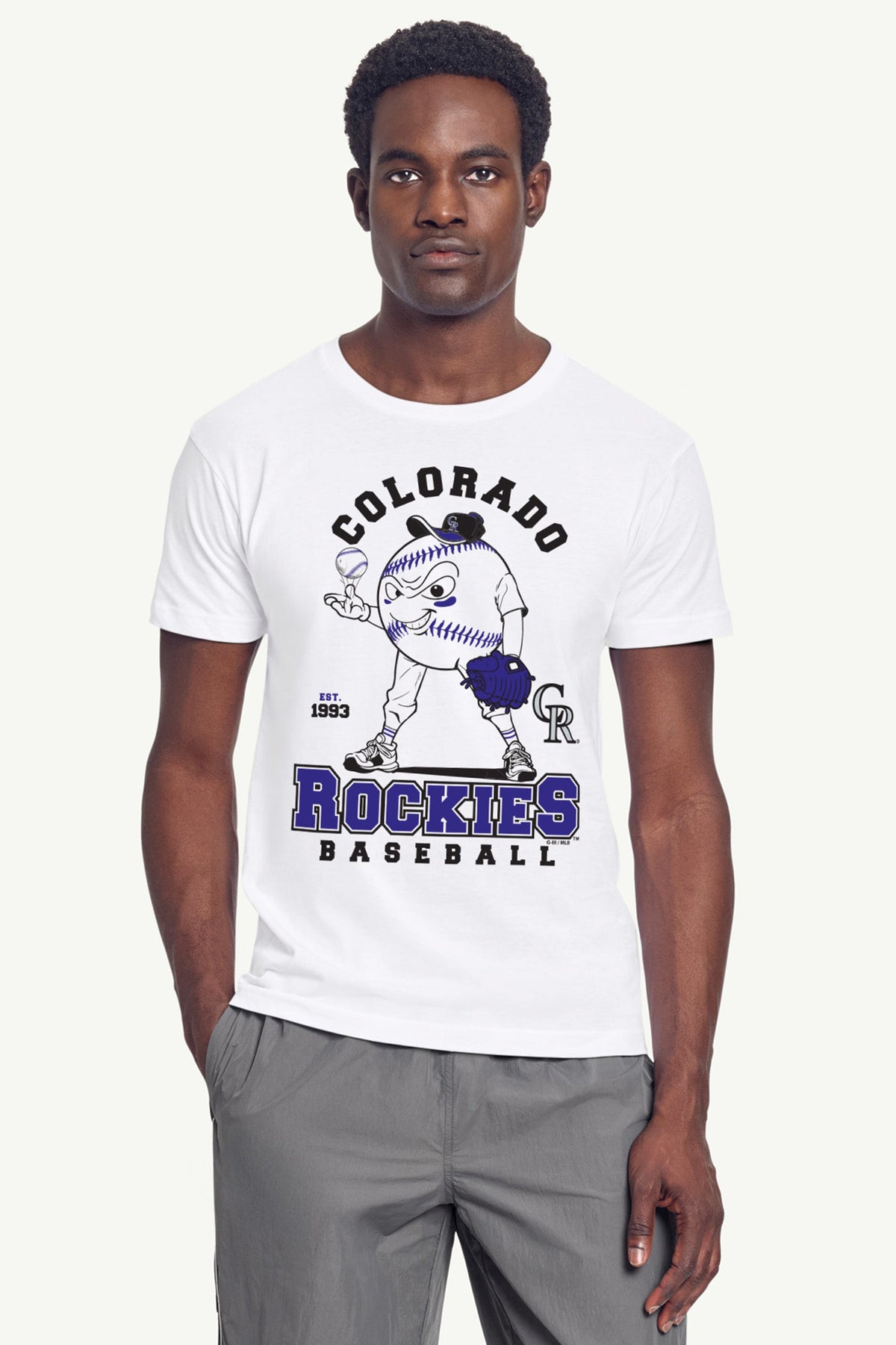 Starter Everyday / MENS COLORADO ROCKIES BASEBALL CHARACTER SHORT SLEEVE T SHIRT