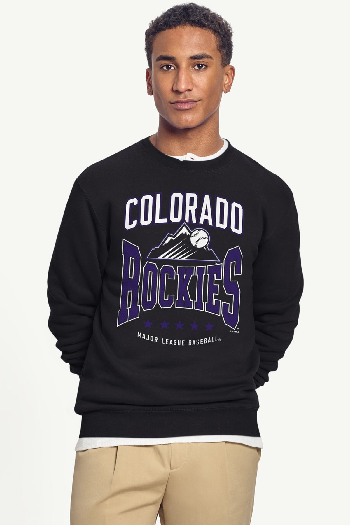 Starter Trending / MENS COLORADO ROCKIES CENTER SQUEEZE SWEATSHIRT