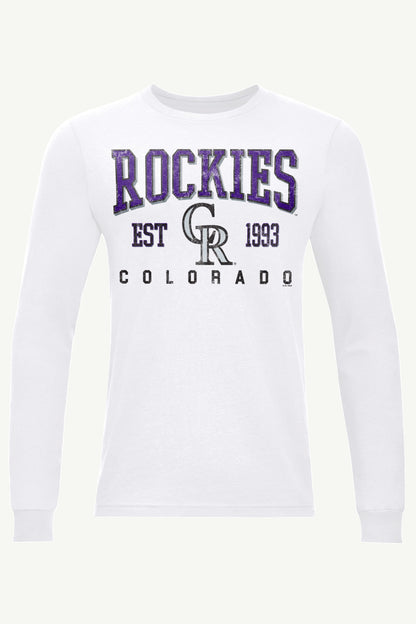 Starter Latest / MENS COLORADO ROCKIES RETRO LONG SLEEVE T SHIRT