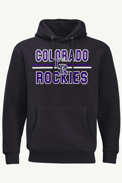 Starter Popular / MENS COLORADO ROCKIES MESH LOOK HOODIE