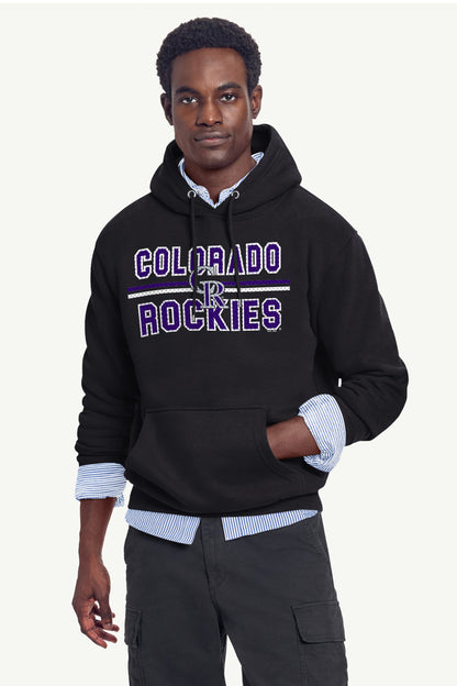 Starter Popular / MENS COLORADO ROCKIES MESH LOOK HOODIE