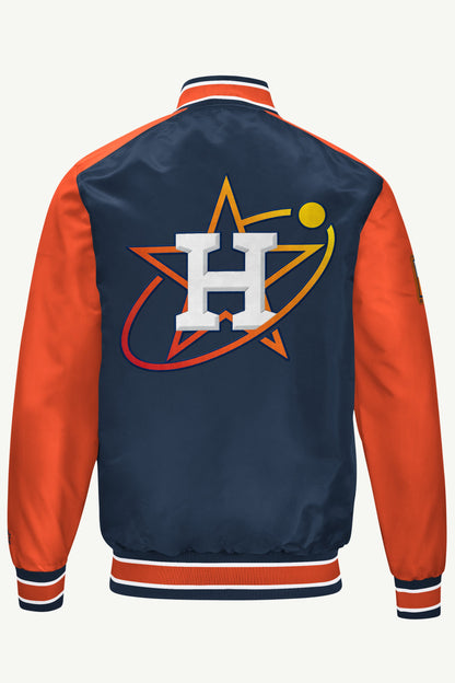 Starter Discount / MENS HOUSTON ASTROS SATIN VARSITY JACKET