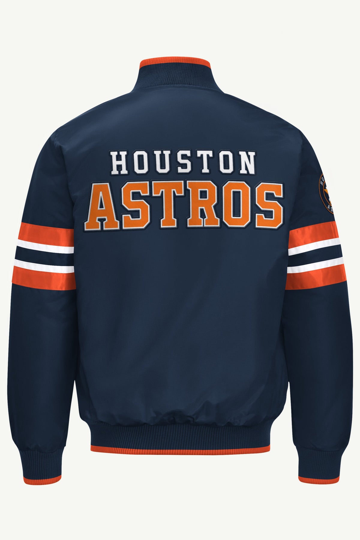 Starter Discount / MENS HOUSTON ASTROS SATIN VARSITY JACKET