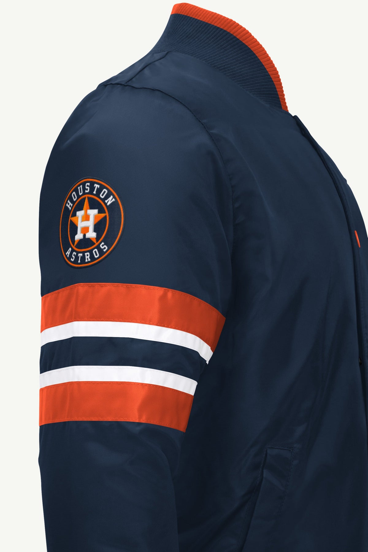Starter Discount / MENS HOUSTON ASTROS SATIN VARSITY JACKET