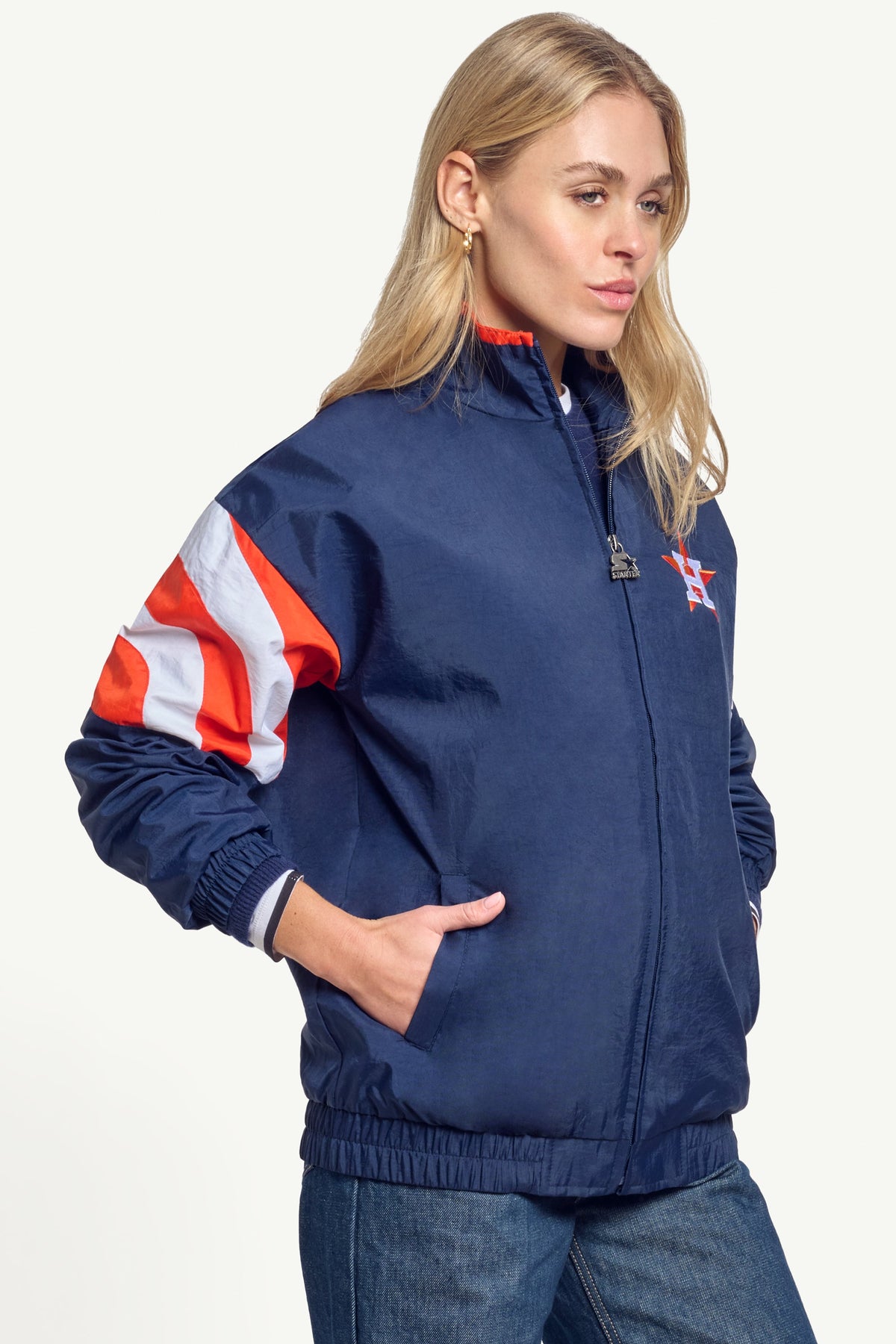 Starter Sale / WOMENS HOUSTON ASTROS ZIP JACKET