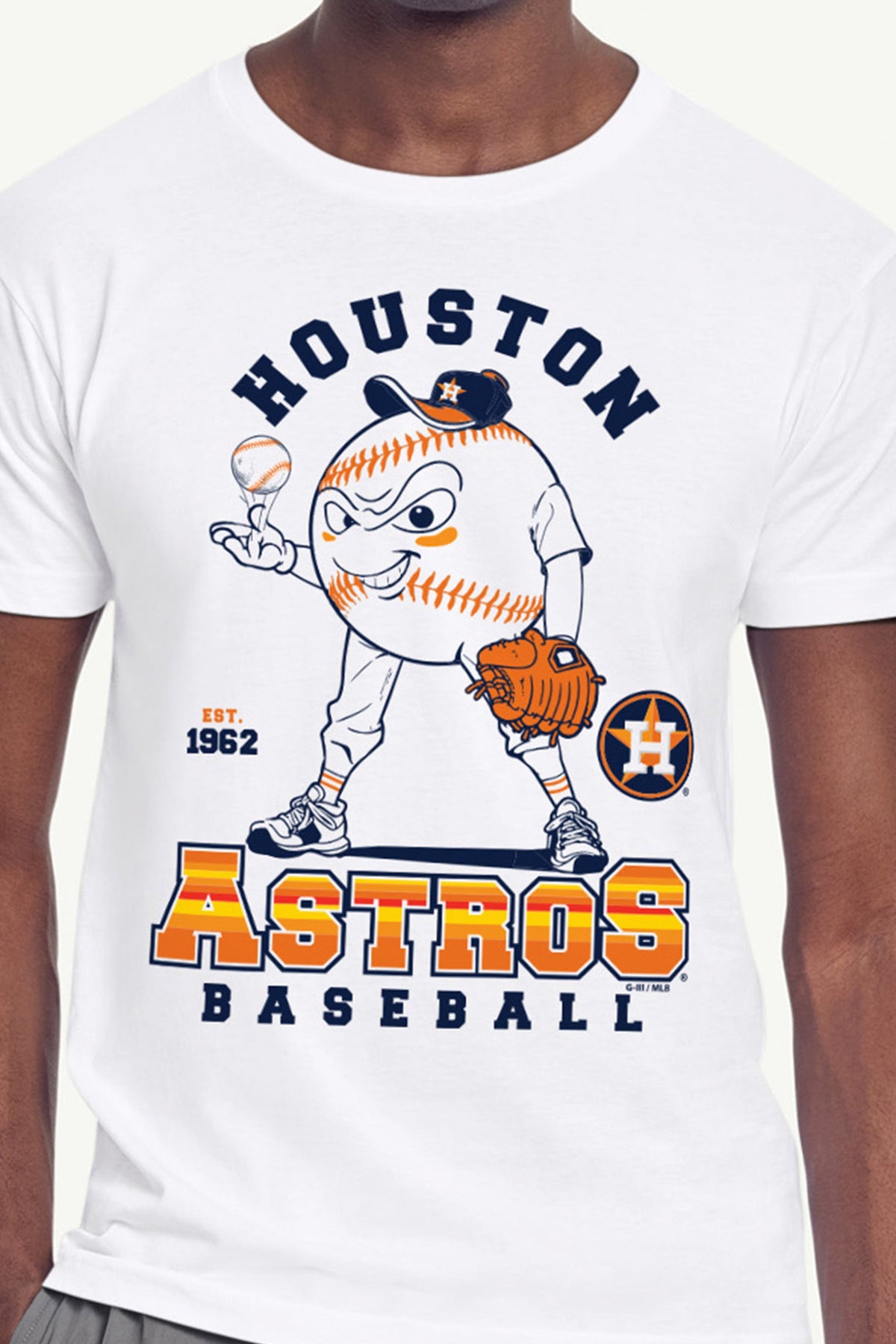 Starter New / MENS HOUSTON ASTROS BASEBALL CHARACTER SHORT SLEEVE T SHIRT