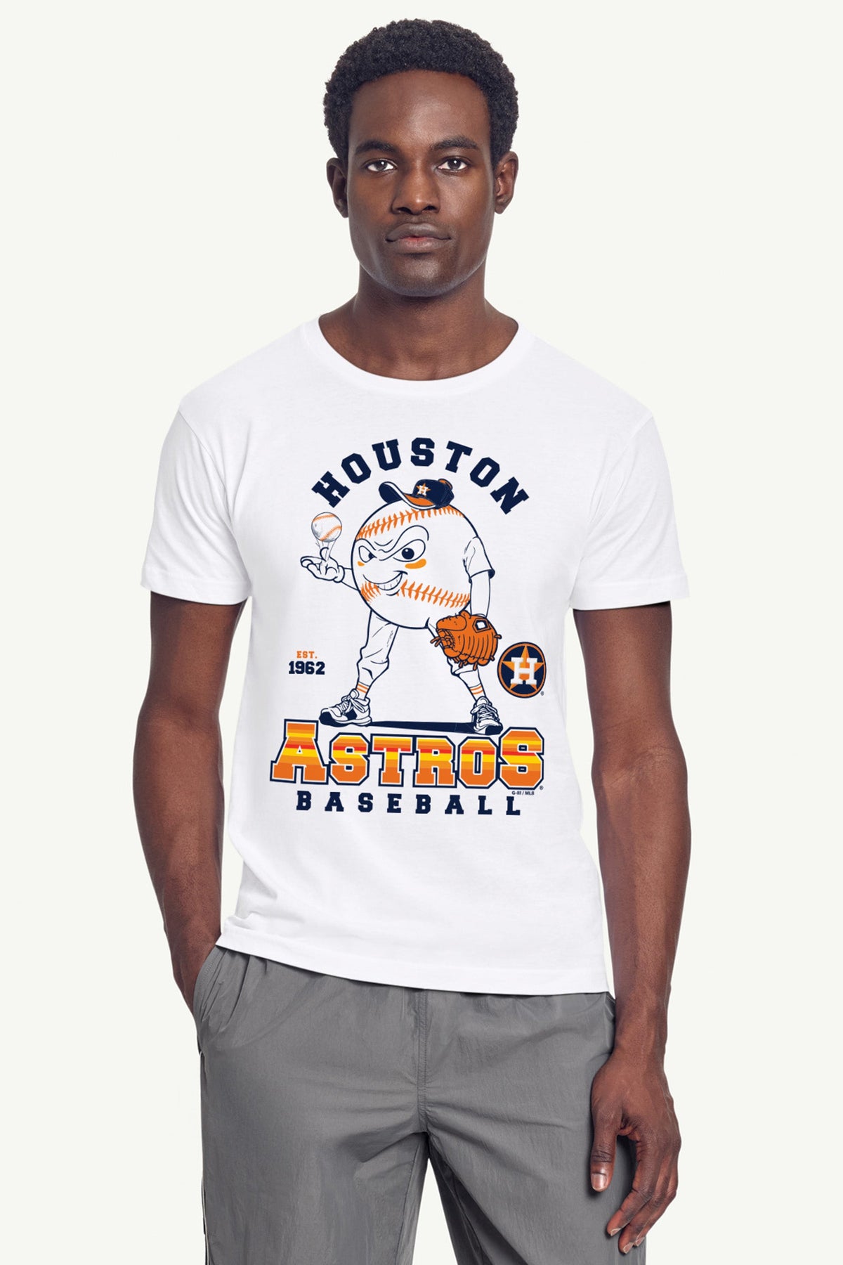 Starter New / MENS HOUSTON ASTROS BASEBALL CHARACTER SHORT SLEEVE T SHIRT