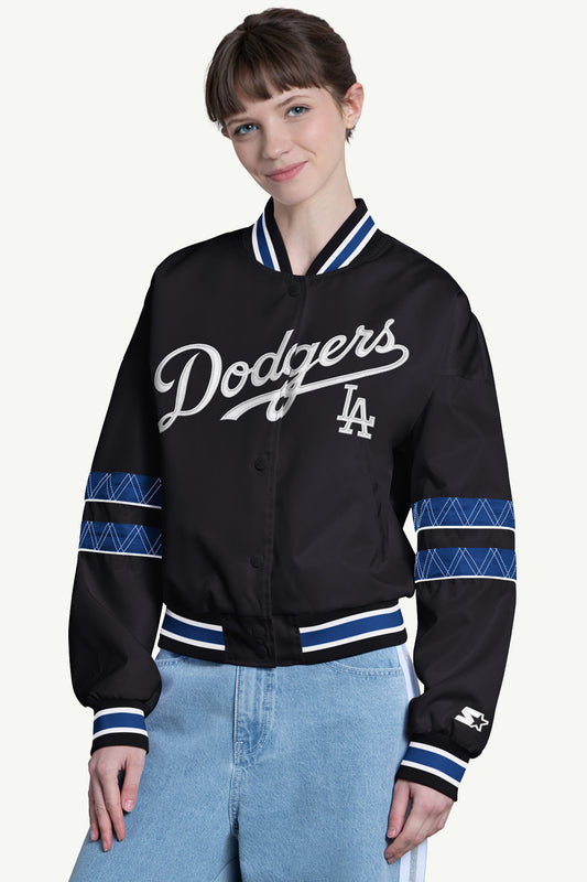 Starter Sale / WOMENS LOS ANGELES DODGERS INTERCEPTION VARSITY JACKET