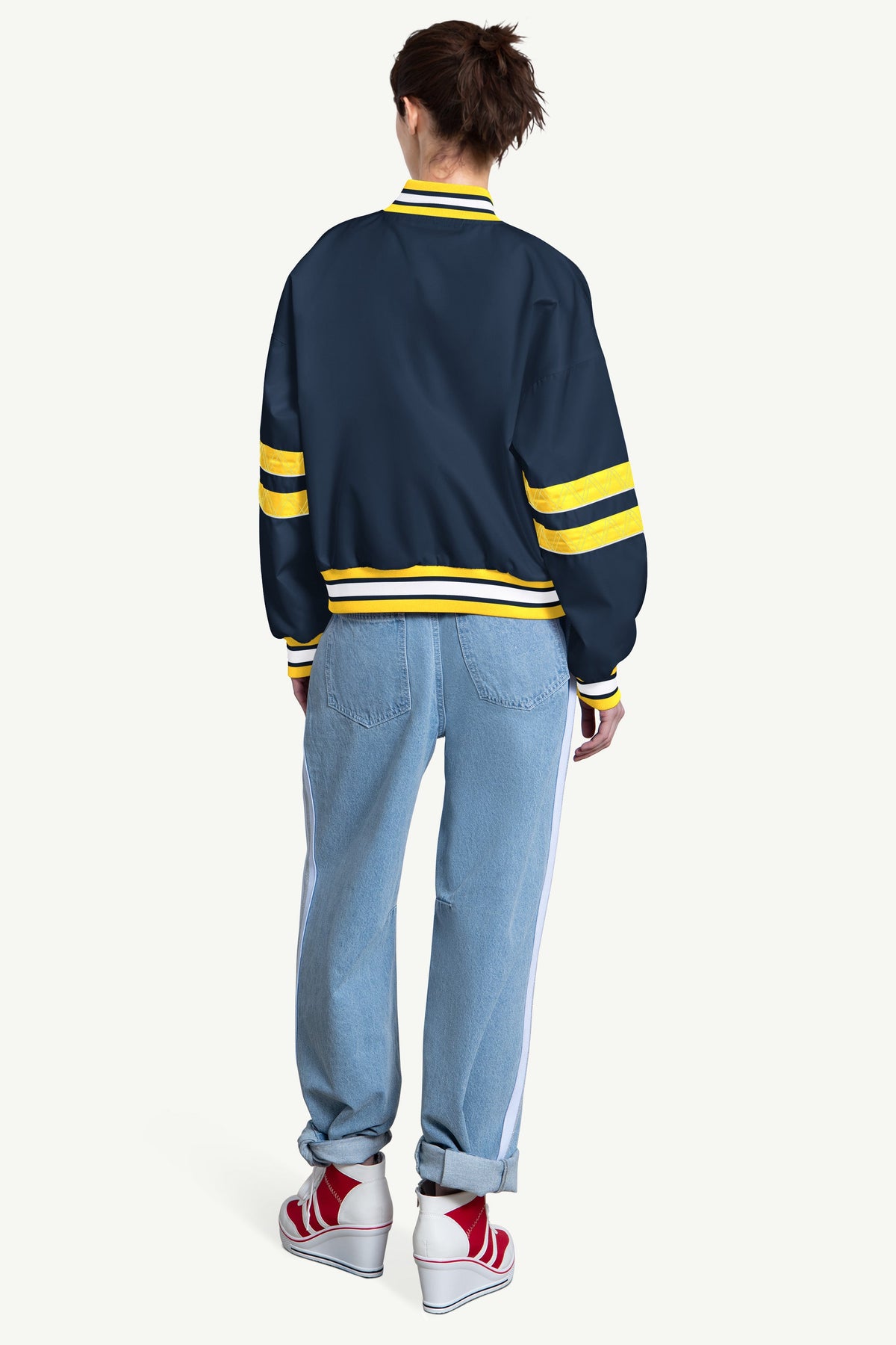 Starter New / WOMENS MILWAUKEE BREWERS INTERCEPTION VARSITY JACKET