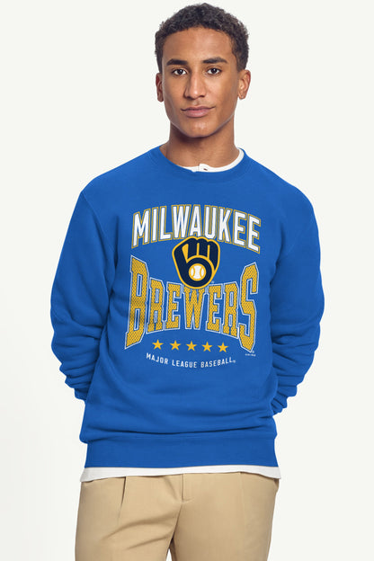 Starter Hot Sale / MENS MILWAUKEE BREWERS CENTER SQUEEZE SWEATSHIRT
