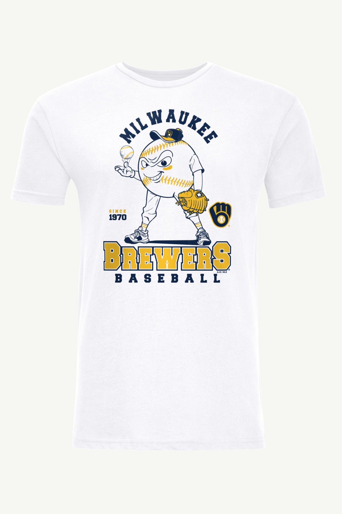 Starter Smart Buy / MENS MILWAUKEE BREWERS BASEBALL CHARACTER SHORT SLEEVE T SHIRT