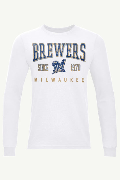 Starter Best Price / MENS MILWAUKEE BREWERS RETRO LONG SLEEVE T SHIRT