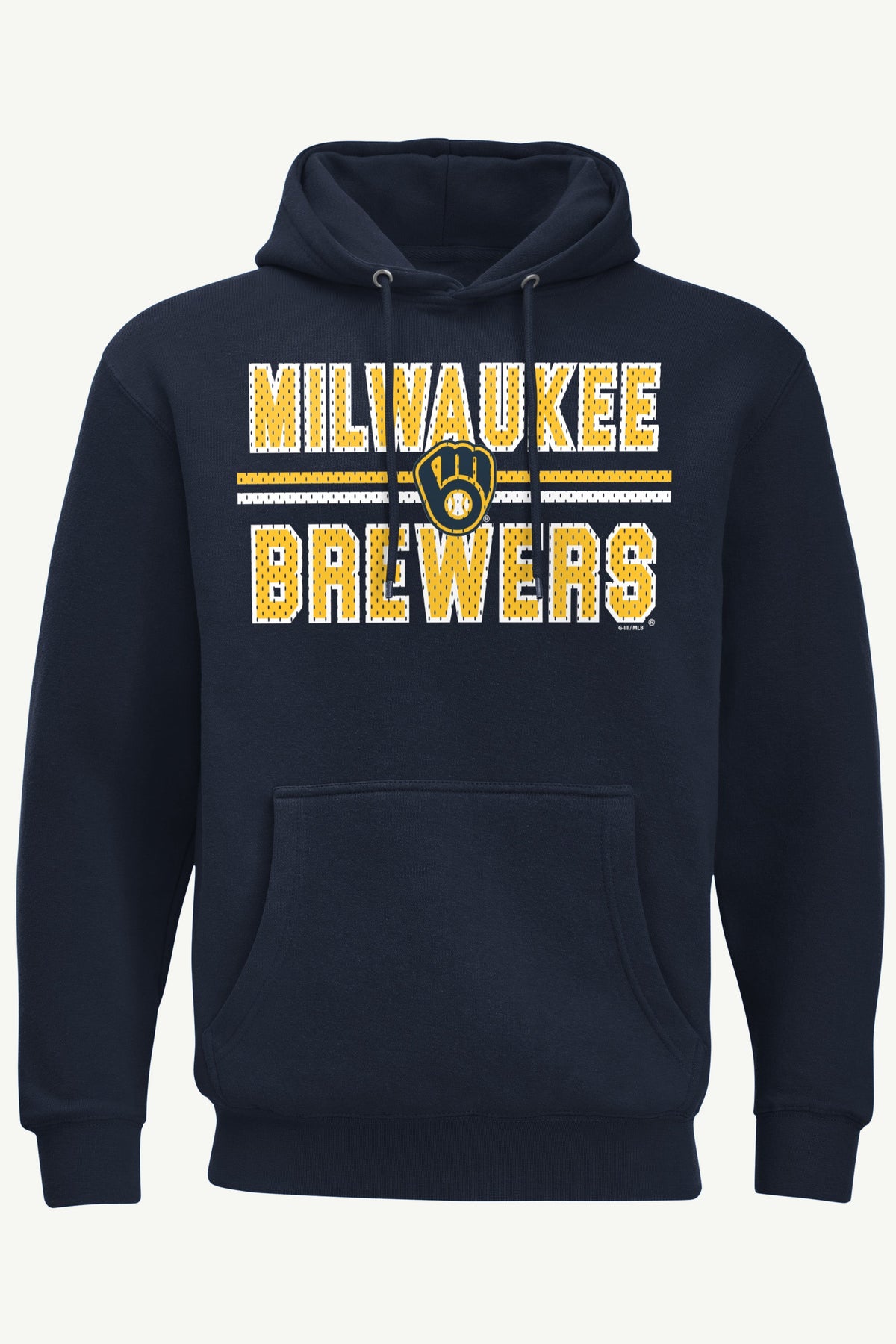Starter Exclusive / MENS MILWAUKEE BREWERS MESH LOOK HOODIE