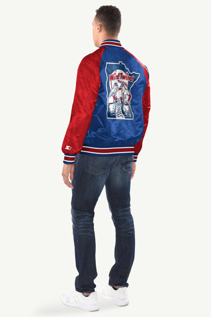 Starter Quality / MENS MINNESOTA TWINS INDUCTEE SATIN VARSITY JACKET