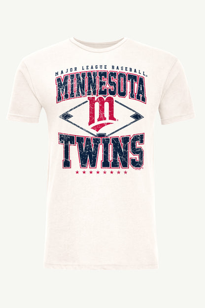 Starter Latest / MENS MINNESOTA TWINS DISTRESSED COOPERSTOWN DIAMOND SHORT SLEEVE T SHIRT