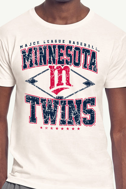 Starter Latest / MENS MINNESOTA TWINS DISTRESSED COOPERSTOWN DIAMOND SHORT SLEEVE T SHIRT