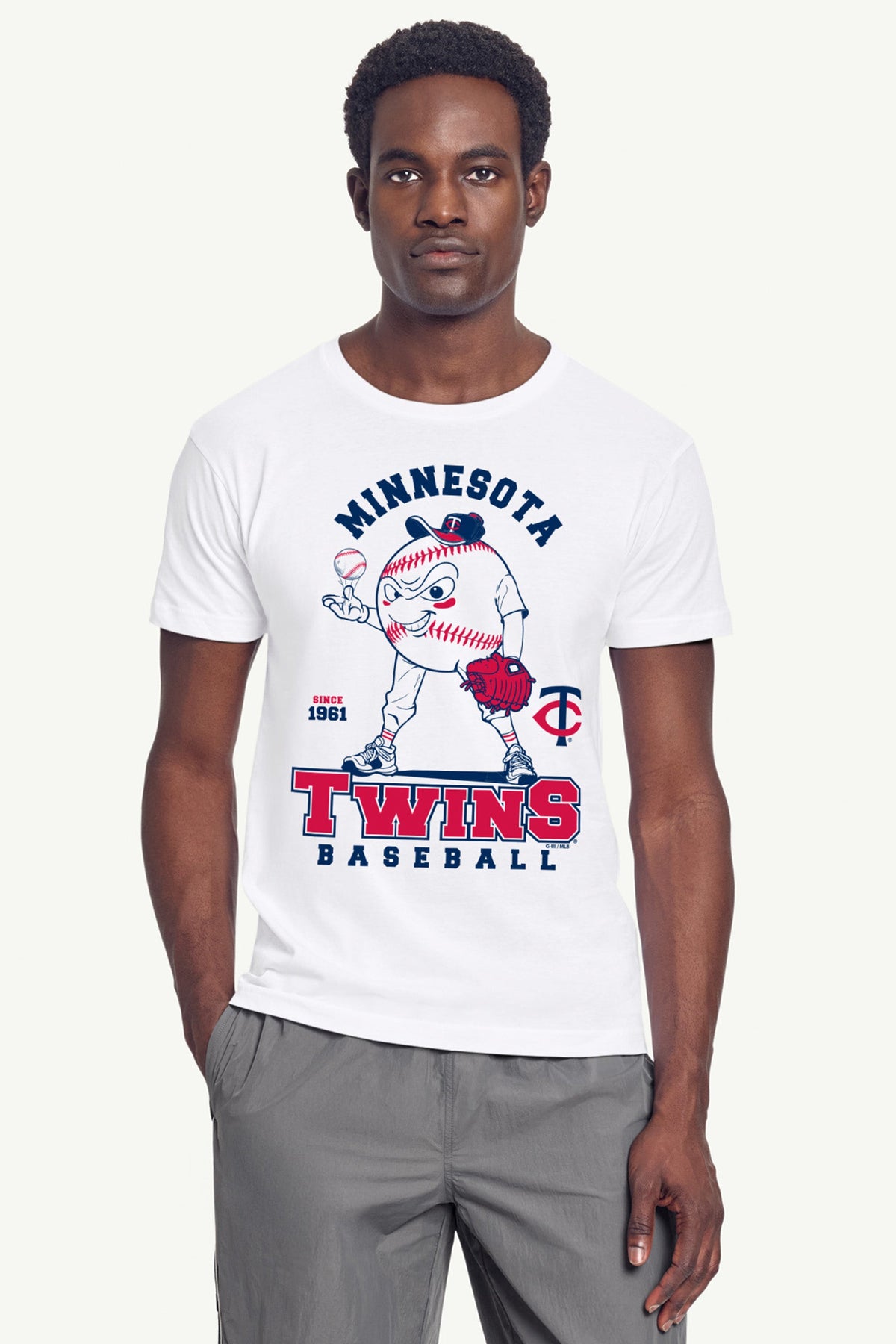 Starter Special Offer / MENS MINNESOTA TWINS BASEBALL CHARACTER SHORT SLEEVE T SHIRT