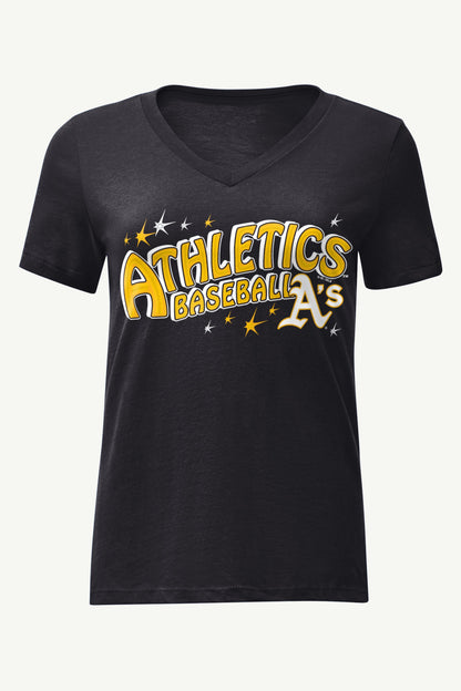 Starter Quality / WOMENS ATHLETICS FIREWORKS V NECK T SHIRT