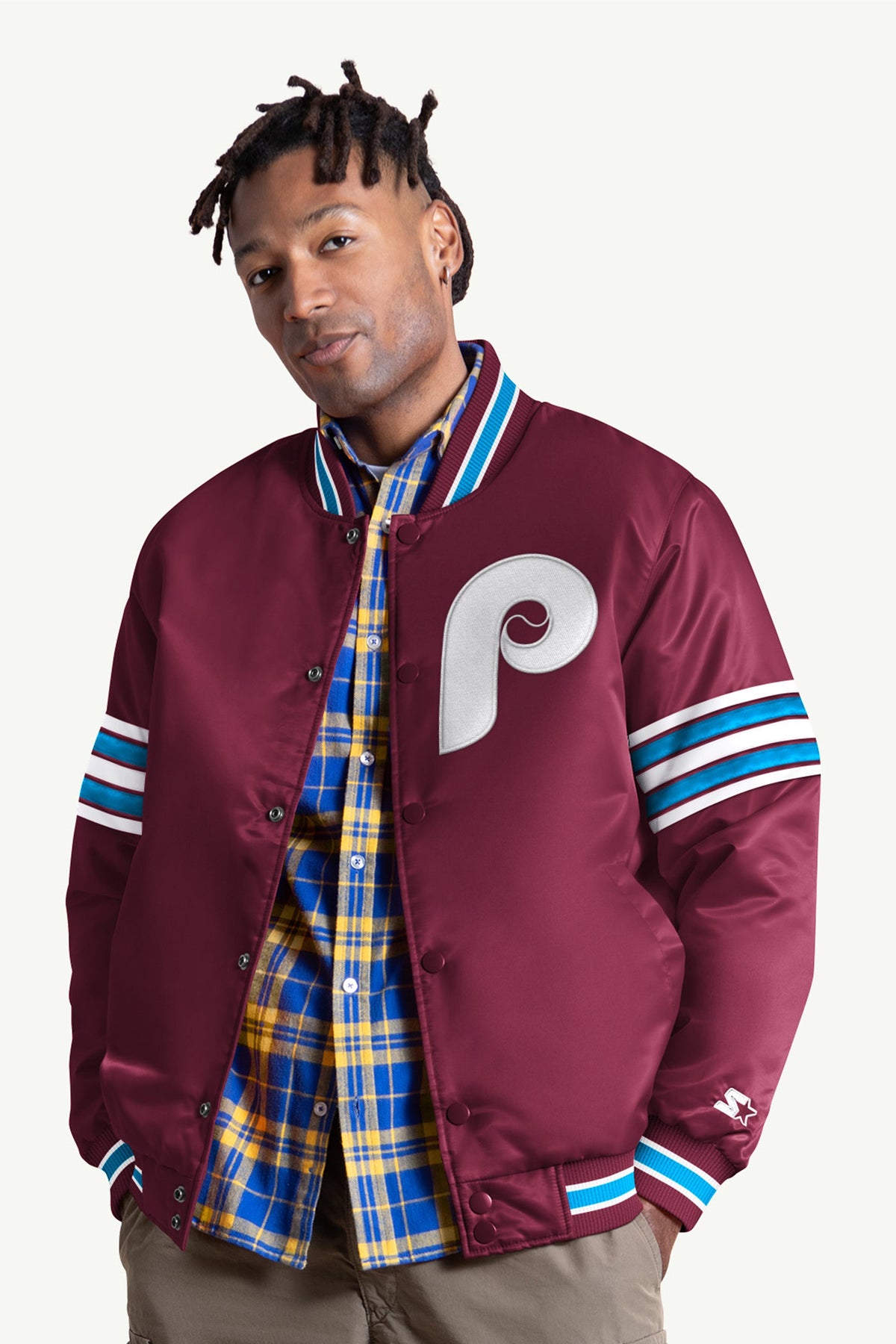 Starter Value / MENS PHILADELPHIA PHILLIES SATIN VARSITY JACKET
