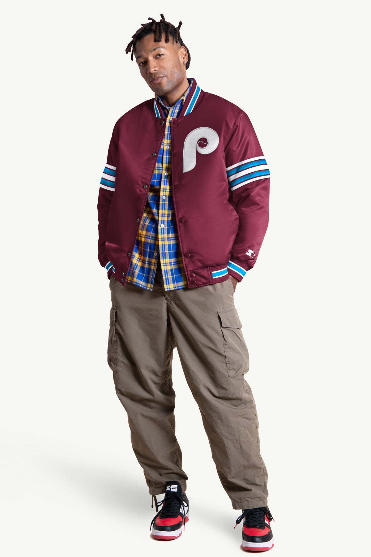 Starter Value / MENS PHILADELPHIA PHILLIES SATIN VARSITY JACKET