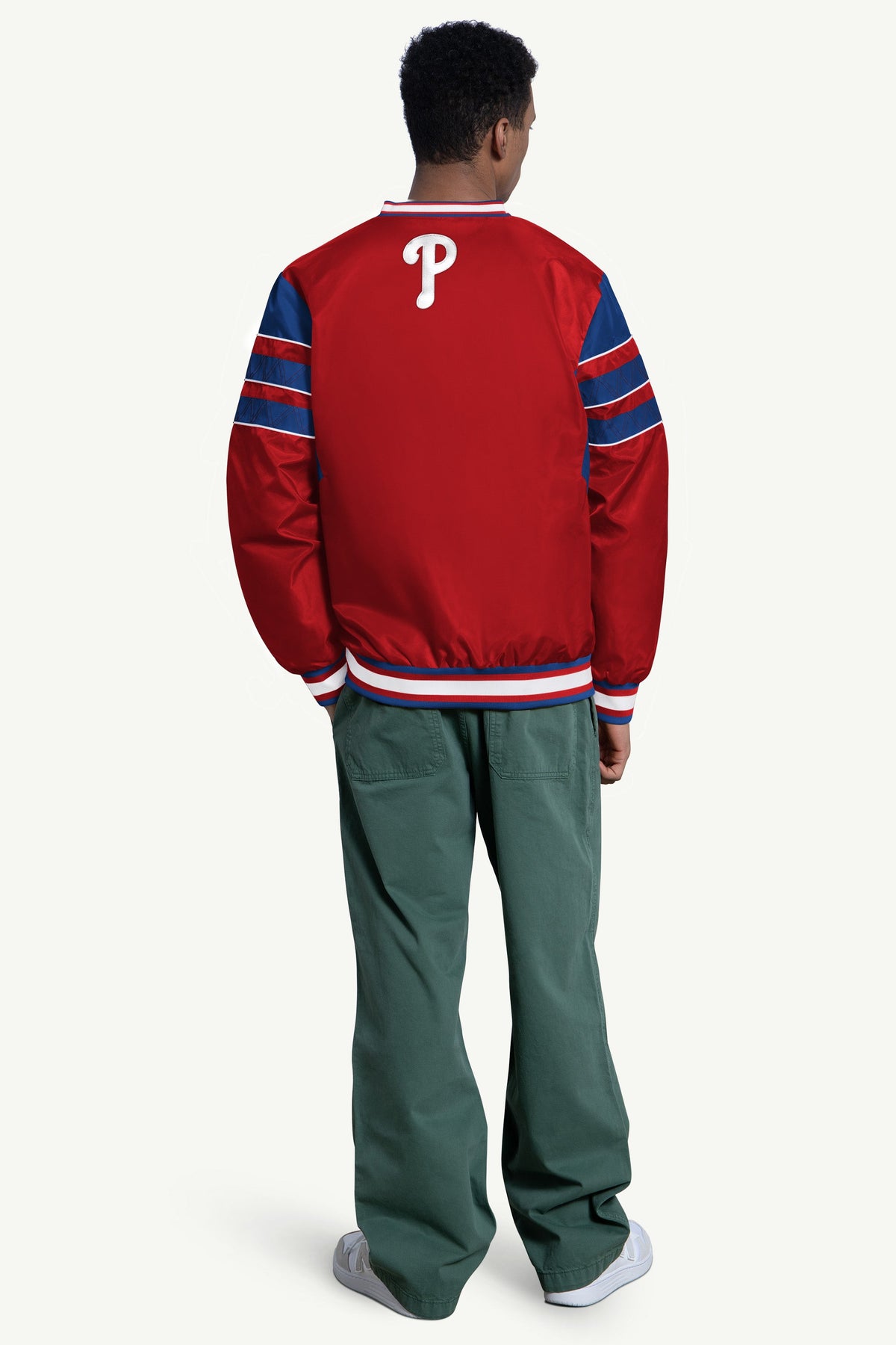Starter Premium / MENS PHILADELPHIA PHILLIES ENFORCER V-NECK PULLOVER JACKET