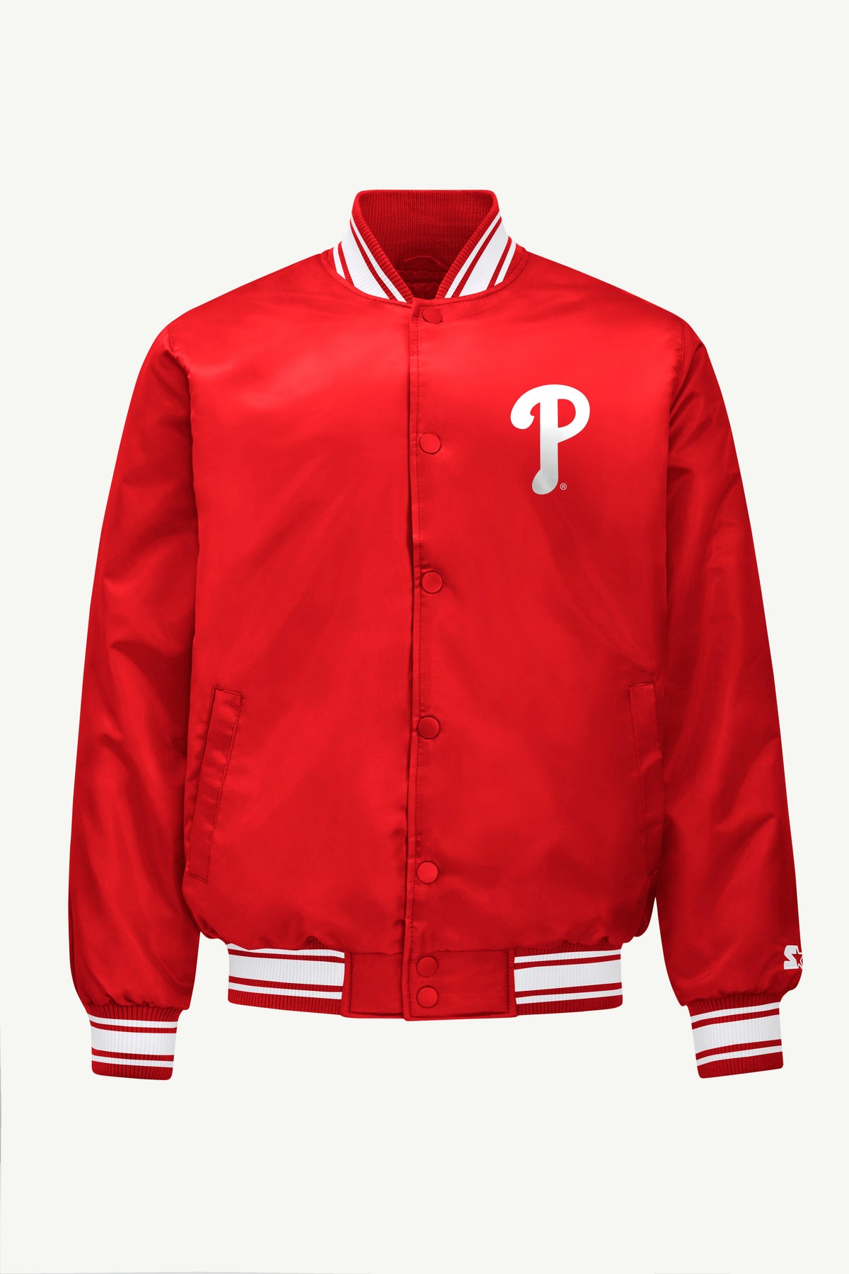 Starter New / MENS PHILADELPHIA PHILLIES SATIN VARSITY JACKET