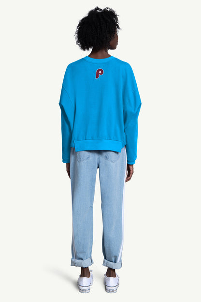 Starter Classic / WOMENS PHILADELPHIA PHILLIES CREW NECK SWEATSHIRT