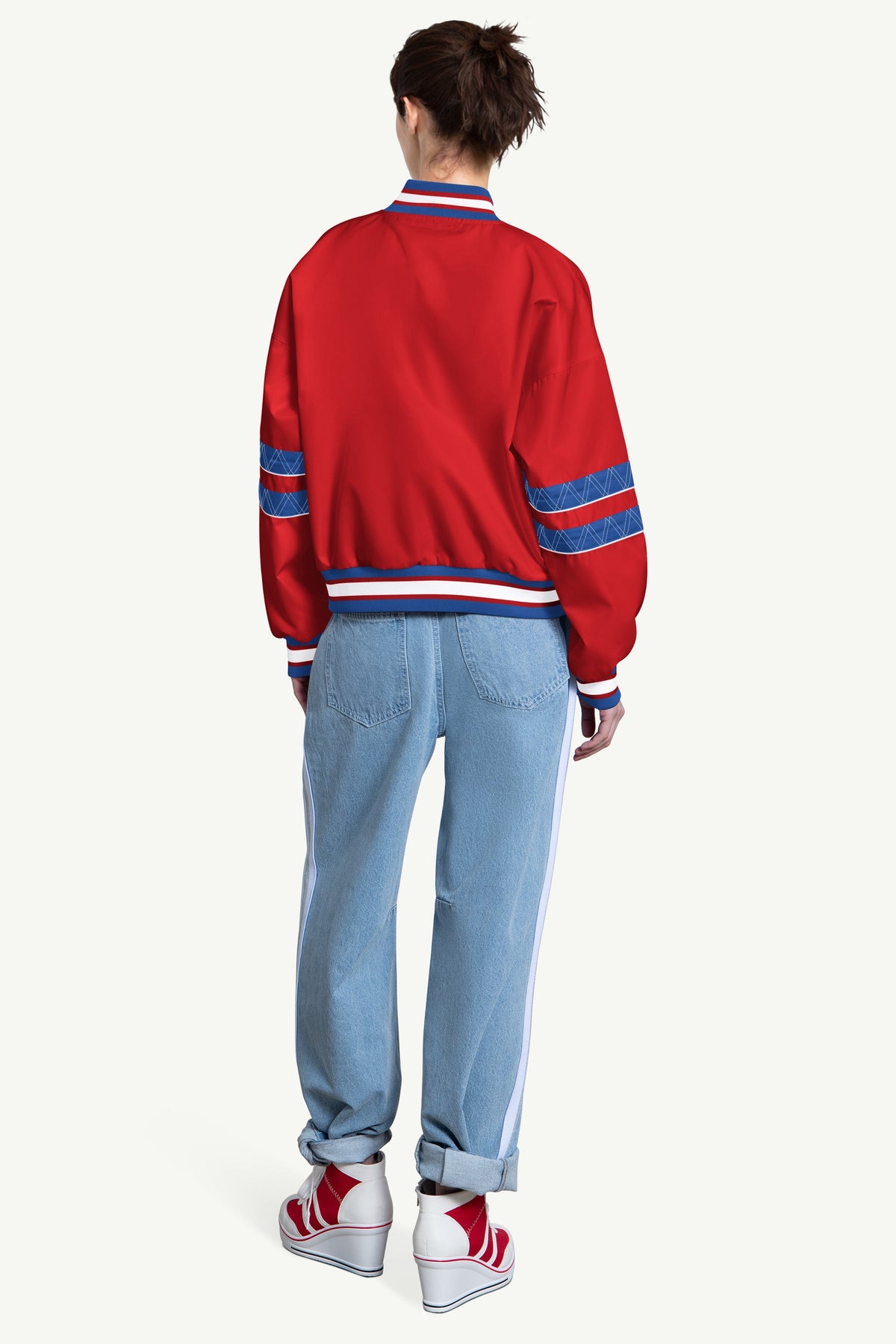 Starter Exclusive / WOMENS PHILADELPHIA PHILLIES INTERCEPTION VARSITY JACKET