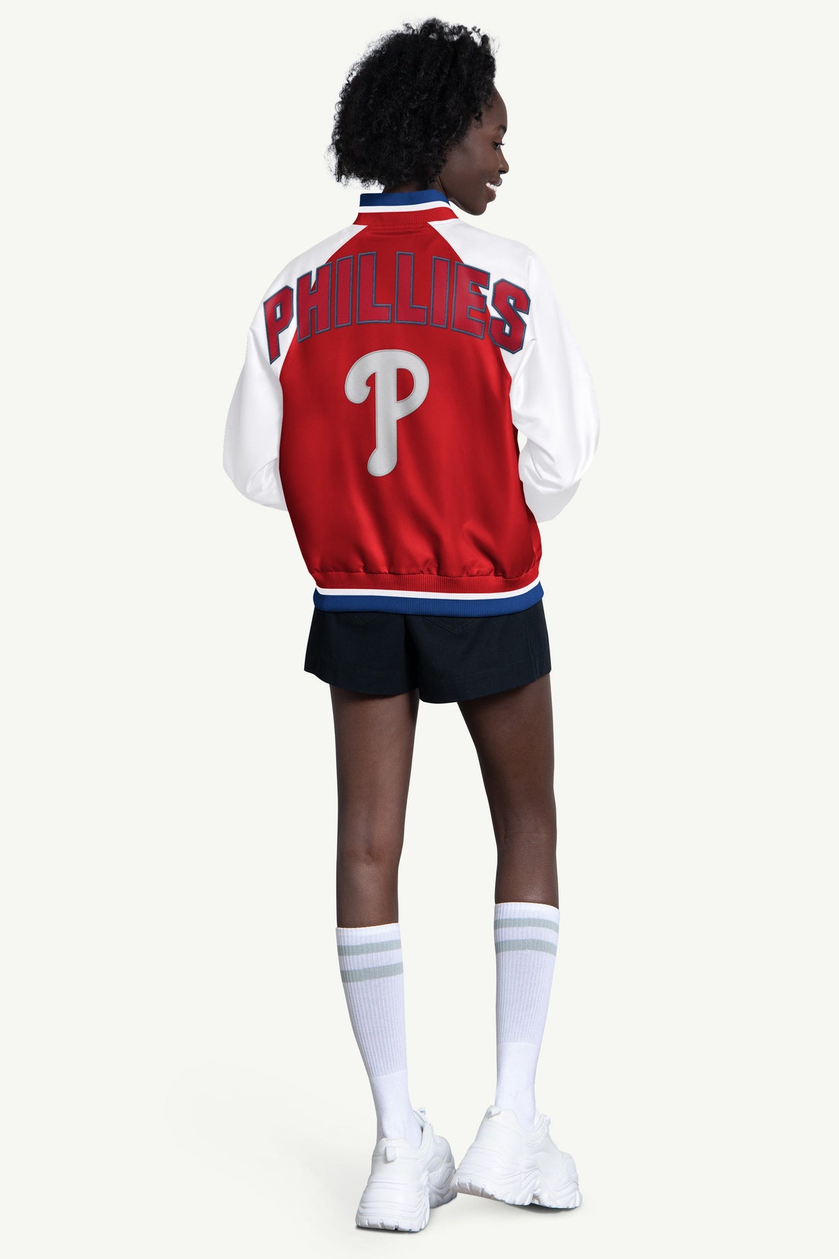 Starter Discount / WOMENS PHILADELPHIA PHILLIES BLITZ VARSITY JACKET