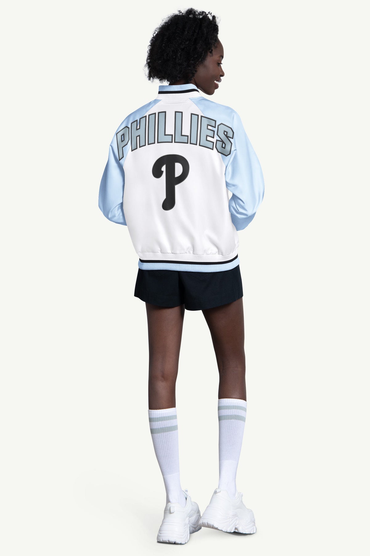 Starter New / WOMENS PHILADELPHIA PHILLIES BLITZ VARSITY JACKET