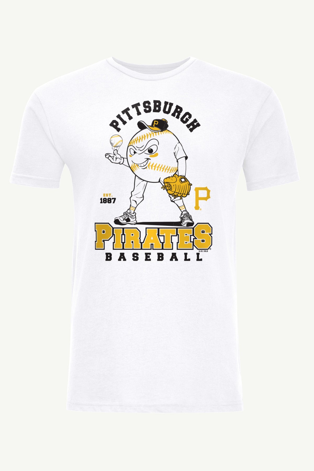Starter Best Seller / MENS PITTSBURGH PIRATES BASEBALL CHARACTER SHORT SLEEVE T SHIRT