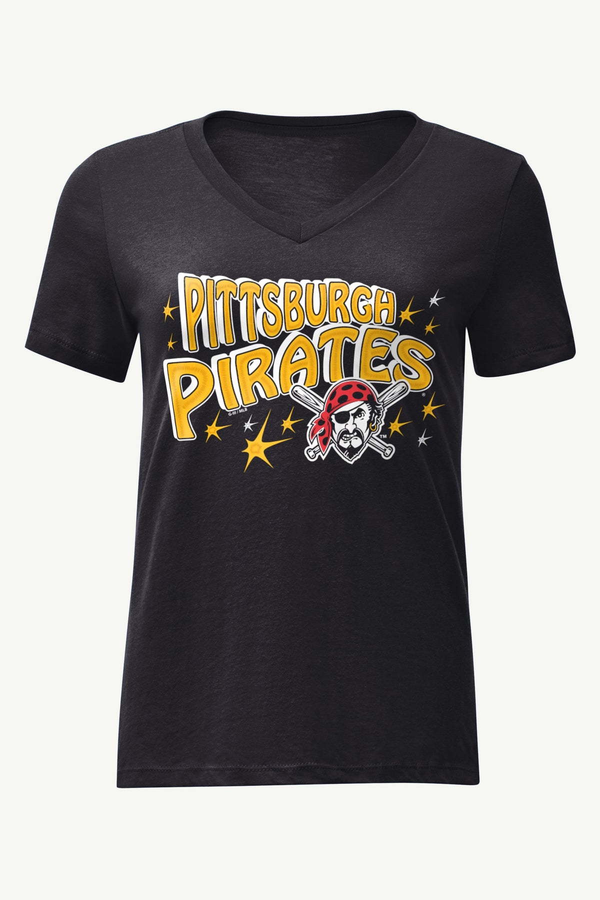 Starter Essential / WOMENS PITTSBURGH PIRATES FIREWORKS V NECK T SHIRT