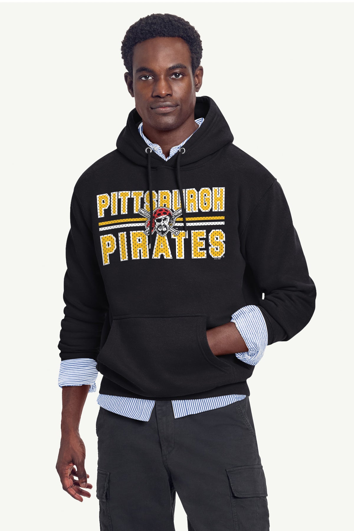 Starter Trending / MENS PITTSBURGH PIRATES MESH LOOK HOODIE