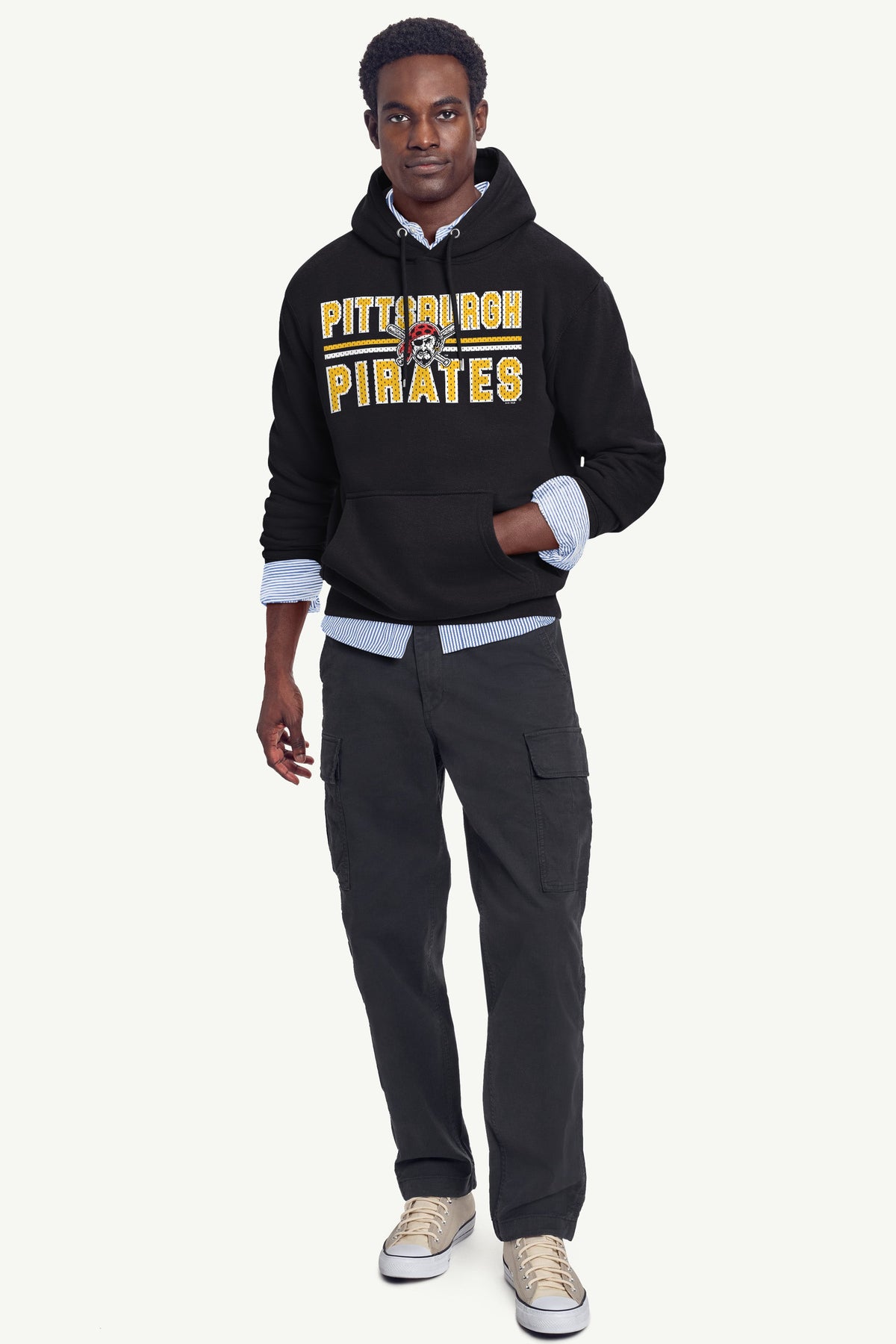 Starter Trending / MENS PITTSBURGH PIRATES MESH LOOK HOODIE