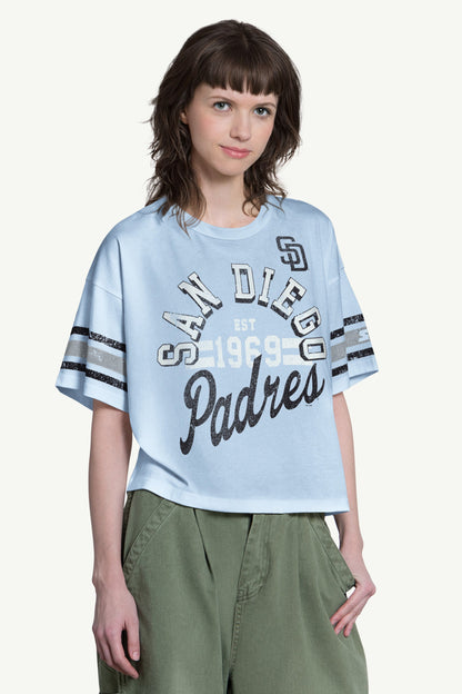 Starter Discount / WOMENS SAN DIEGO PADRES OFFENSE SHORT SLEEVE T SHIRT